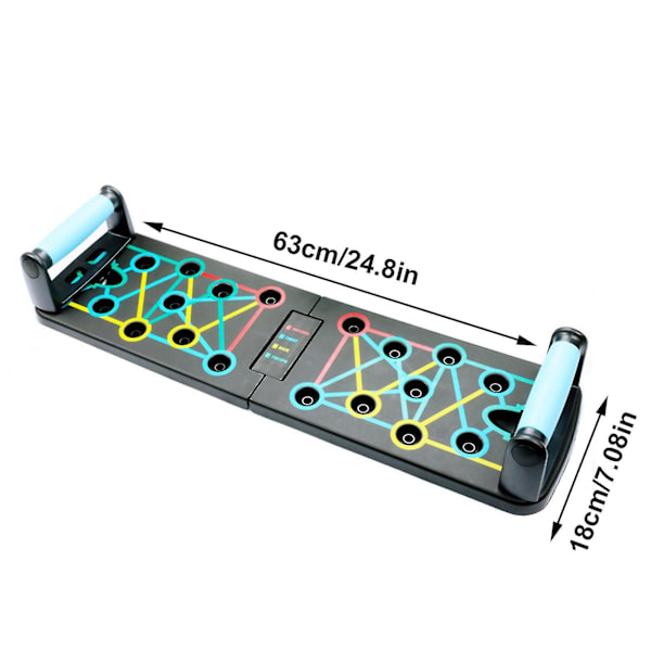 Push Up Board Hemma Träning Utrustning 24 I 1 Multifunktionell Pushup Bar System Fitness Golv Bröstmuskel Träning Professionell Utrustning Bränna Fett