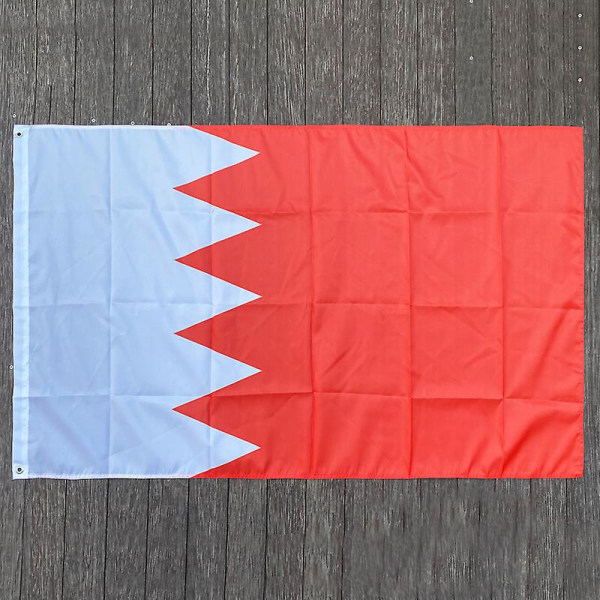 Ilmainen toimitus Xvggdg 90x150cm Bahrainin lippu Ripustettava lippu Bahrainin kansallislippu Koti sisustus