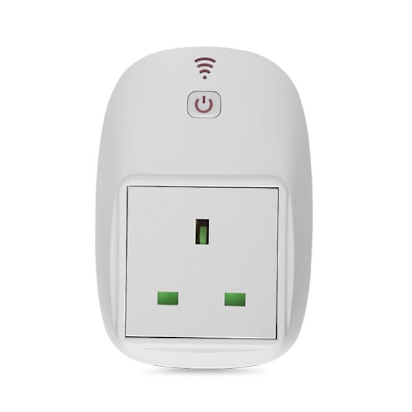 Smart Uk Socket Enclosure Hvit Wifi Smart Plug Strømstikkontakt Med App