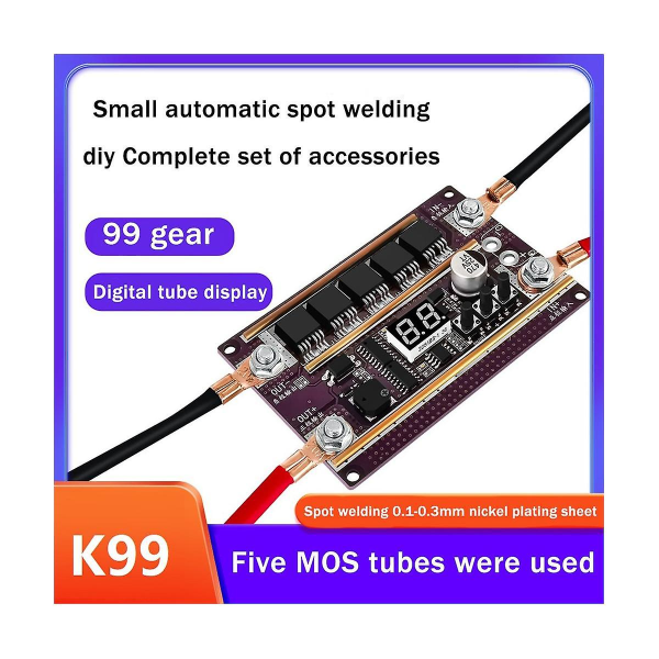 K99 Liten Automatisk Punktsveisemaskin 18650 Litiumbatteri Punktsveisemaskinkontroll Motherb