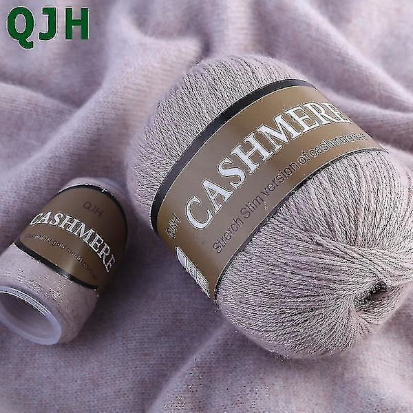 100% Mongolian Cashmere Villa Neulomiseen - Sininen