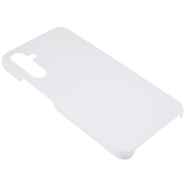 För Samsung Galaxy A34 5g Case Hårdplast Gummibelagd glansigt telefonskydd Cover White