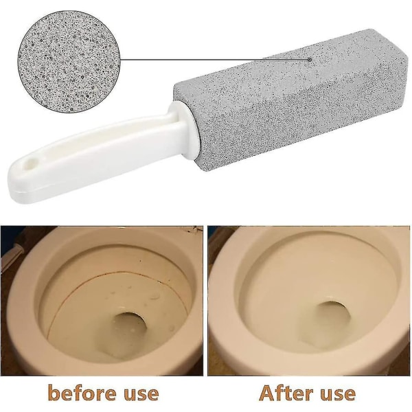 Dhrs 4 kpl hohkakiveä wc-puhdistusaine kahvalla - WC:n hohkakivipuhdistuskivi yhteensopiva