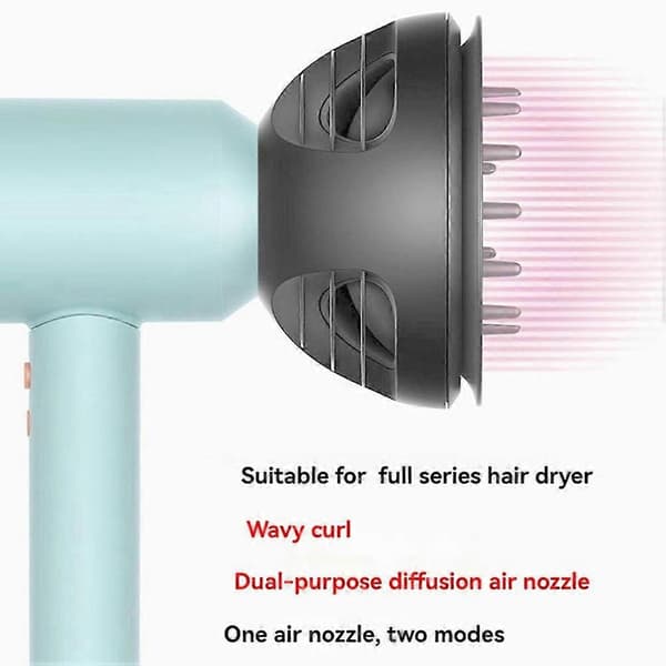 Diffusertilbehør til hårtørrer HD01, HD02, HD03, HD04, HD07, HD08, HD15 HD16 Wave+Curl Dual-Purpose Diffuser