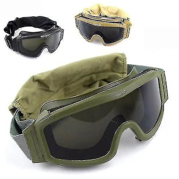 Taktiske Briller Militær Skydning Triplegreen1pcs