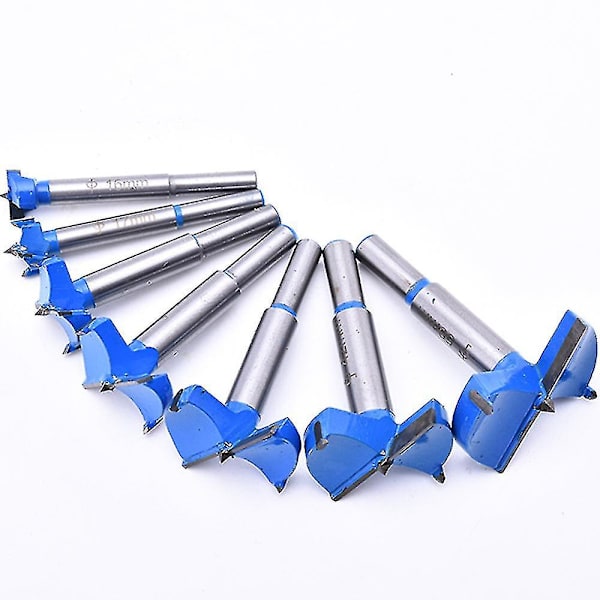 15-100mm Forstner-borr Träbearbetning Borr Set Borrhålssåg Fräs Tct Hex/rund Skaft 5pcs 15-20-25-30-35mm