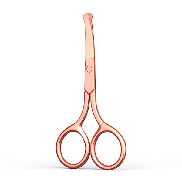 Små saxar, ögonbrynssaxar, näshårssaxar med rund spets, kommer inte att rose gold