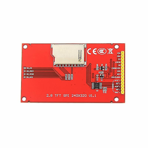 2,8 tuuman 240x320 Spi sarjallinen Tft Lcd-moduulin näyttöpaneeli ilman painonappipaneelia ohjainpiiriä Ili9341