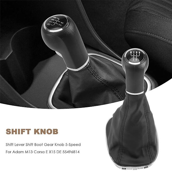 Vaihdekepin vaihteensiirtokotelo Vaihdenuppi 5-vaihteinen Opel Adam M13 Corsa E X15 DE 55496814