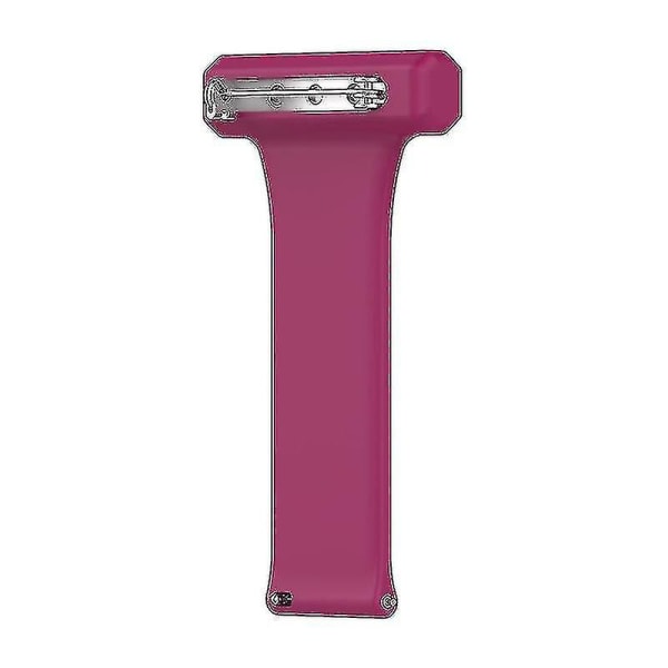 For Garmin Vivomove Style Silikon 20mm Sykepleierklokke Fob Med Pin-on Brosje Rem Wine red