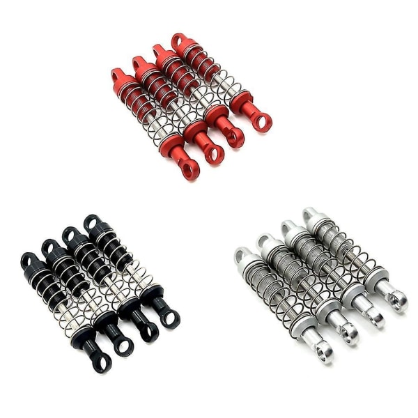 Mn78 Metalliset etu- ja takavaimentimet Mn78 Mn-78 Mn 78 1/12 Rc-auton päivitysosat Tarvikkeet, musta