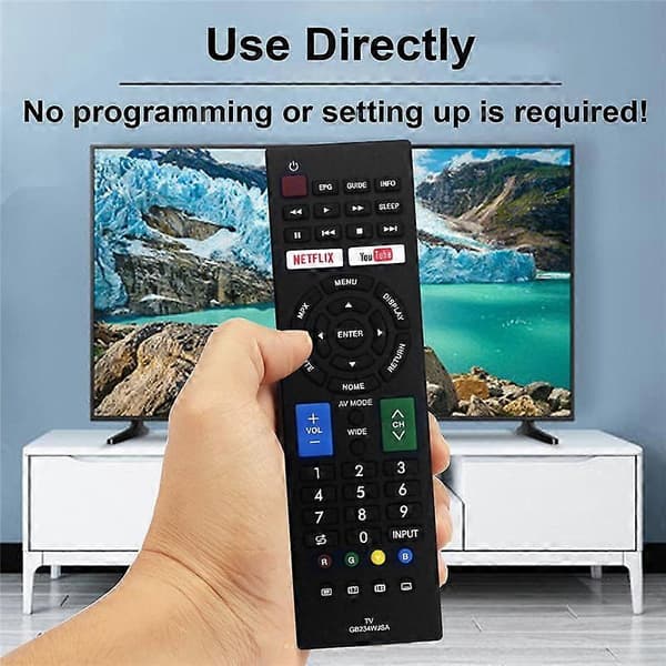 Erstatningsfjernkontroll GB234WJSA for Sharp Smart TV LC-32M3H LC-40M3H W