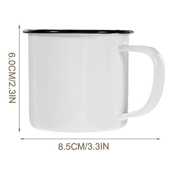 3-pack emaljmugg, emalj kaffemugg, återanvändbar emaljtekopp, vattenbehållare