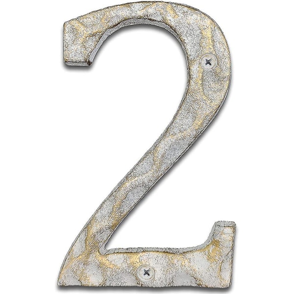 5.5 Inch High Home Address House Numbers- Unique Cast Iron Metal Mailbox