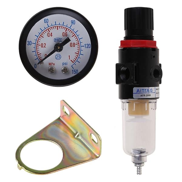 Afr-2000 Airbrush Kompressor Tryckregulator Vattenfälla Filter Vatten Fuktighetsmätare