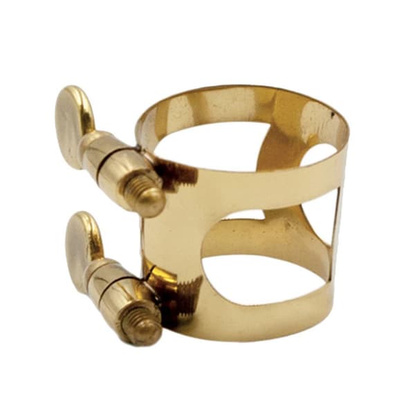Metall Ligaturklemme for Saksofon Base Gull