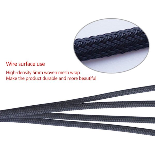 Strømkabel stik køler køleventilator adapter kabel splitter til pc computer kabinet