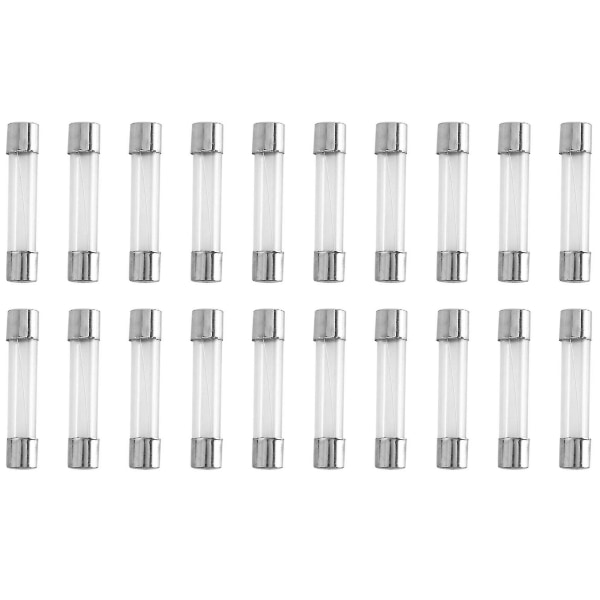 20 stk Fast Blow Glasrør Sikring 8a 8 Amp 250v 6mm X 30mm