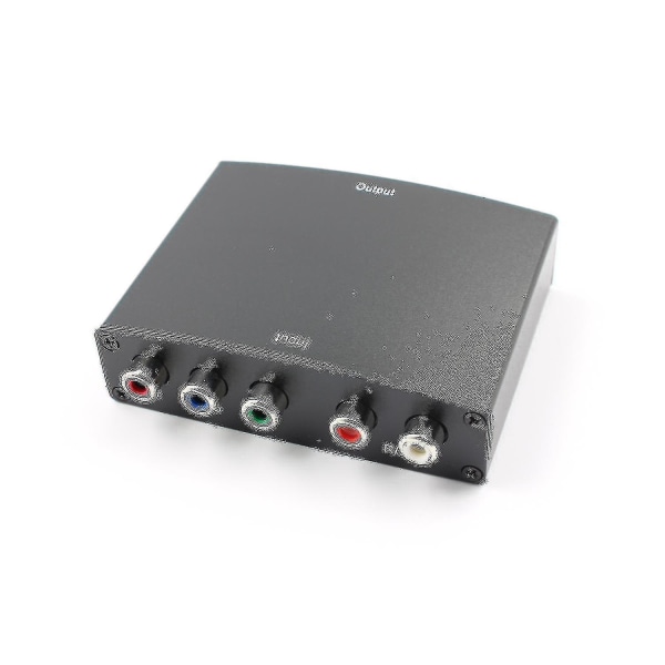 1080p Ypbpr till HDMI Video Audio Converter Komponent till HDMI Rgb till HDMI Converter Adapter för DVD Ps