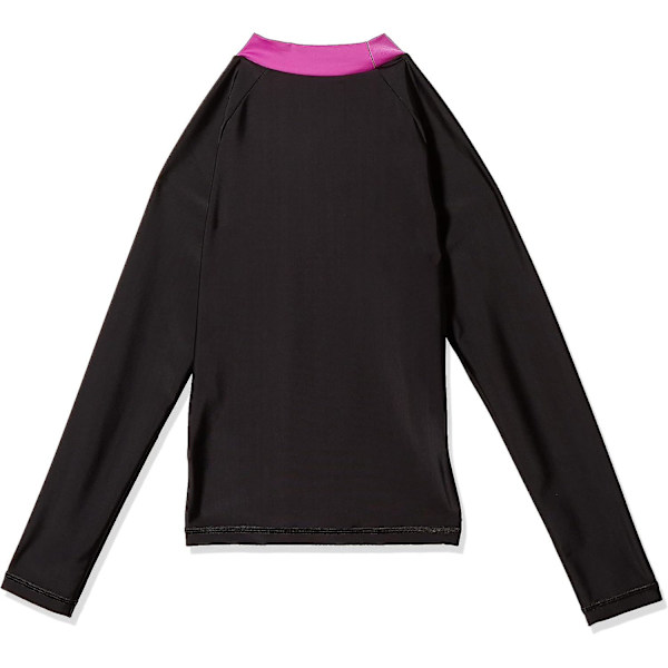 Pigens trykte langærmede solbeskyttende rash top rash guard skjorte