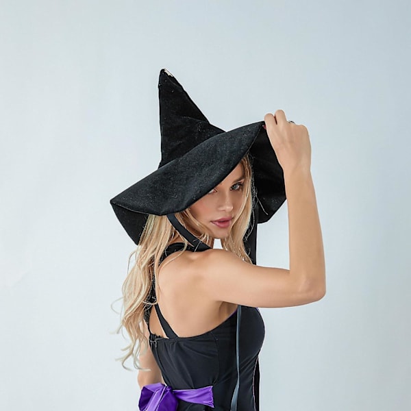 Fjäder & Tulle Häxhattar: Damernas Halloween Elegance