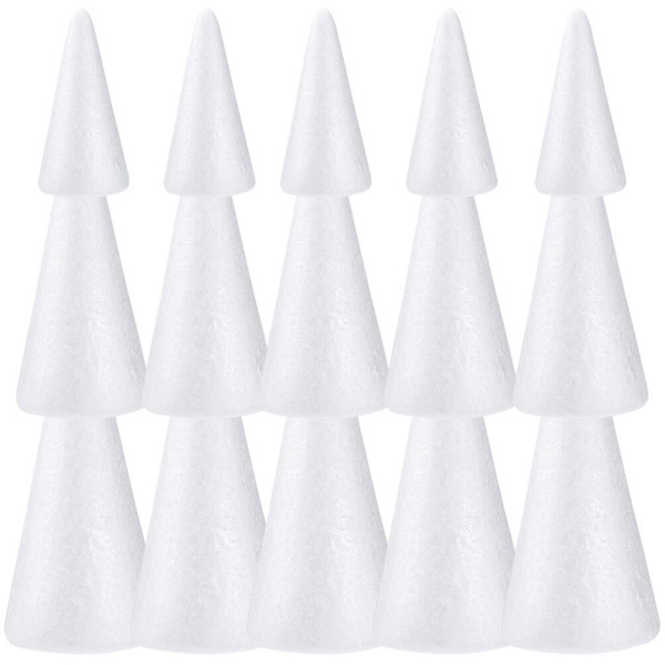 30 st Nativity-prydnader Barn Jul Skumhantverk Blomskum Kon Kon Skum Kon Leksaker Liten Styrofoam Kon