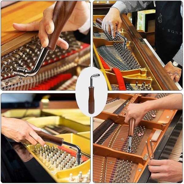 Klaverstemmesæt, professionelle klaverstemmeværktøjer med 8 dele