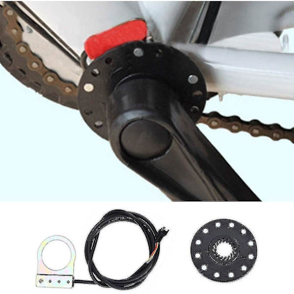 E-cykel hastighetssensor, elektrisk cykelpedal 12 magneter Pas System Assistant Sensor Hastighet