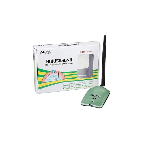 Alfa Brand Ralink 3070 150m Højtydende USB-adapter/dongle (WD-Alfa N)