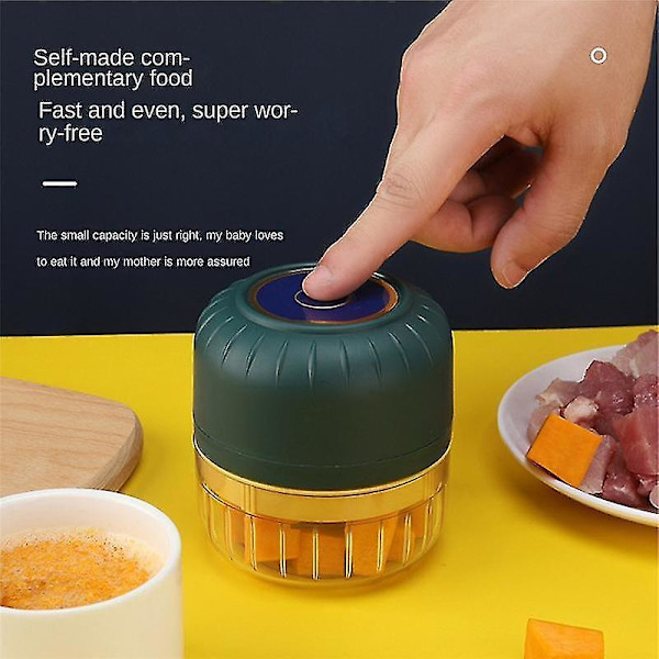 250 ml Mini Kødhakker Usb Trådløs Elektrisk Hvidløg Masher