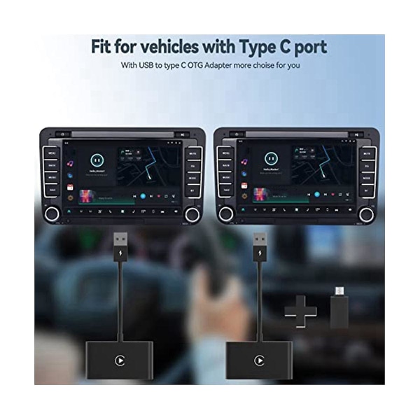 Langaton Carplay langalliseen Carplay-autoon Langaton nopea ja helppokäyttöinen Sopii autoihin vuodesta 2015 alkaen ja iOS 10+(