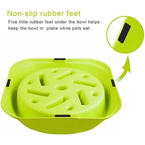 Slow Food Anti-Slip Design Fun Interaktiv Hundmatning Hund B