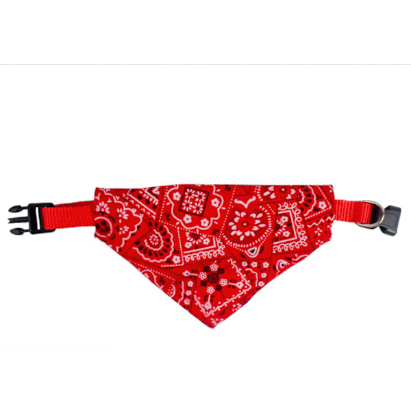 Muodikas koiran pään huivi Säädettävä lemmikkiliivi Kolmion muotoinen huivi Kissan sylki pyyhe (Punainen Red Medium 1.5cm