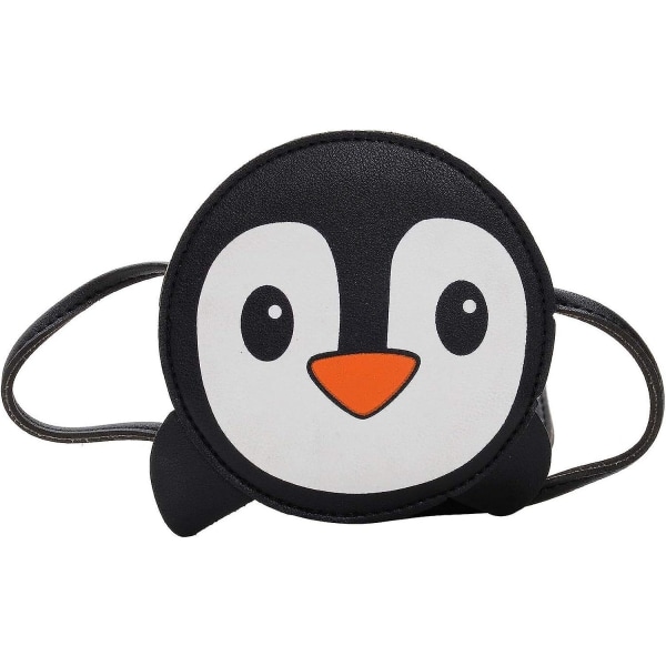 Söta tecknade småbarns miniväskor Casual Messenger Bag Handväskor för tonåringar Små flickor Present Penguin