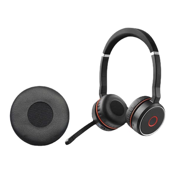 2 stk. ørepuder bløde betræk til Jabra Evolve 20se 30ii 40 65+ 75