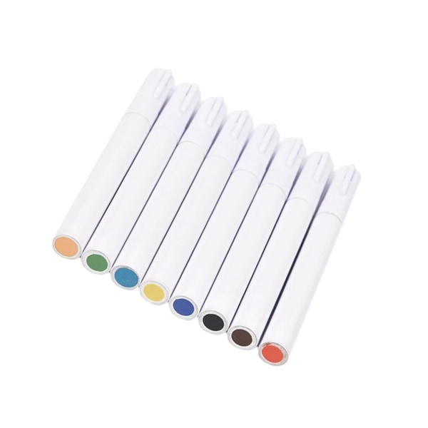 8 farger Underglasur Marker Pen Sett Colored Pen Keramiske Markers Diy