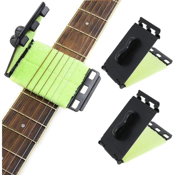 Guitar String Cleaner, 3 STK Guitar String Cleaner Rengørings- og vedligeholdelsesværktøj, String Cleaner