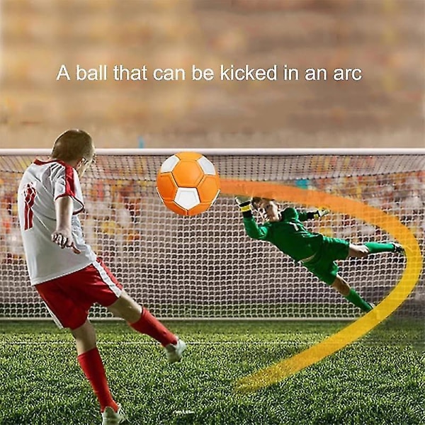 Curve Soccer Ball 20cm Eva Gummi Swerve Ball Fleksibel Elastisk Kicker Ball For Gutter Jenter Tenåringer Barn Barn