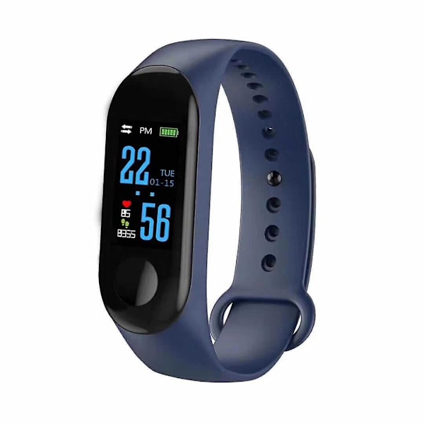 Digitalt ur Smart Band Blodtryksmåler Skridttæller Armbånd Vandtæt Fitness Tracker Til Ios Android