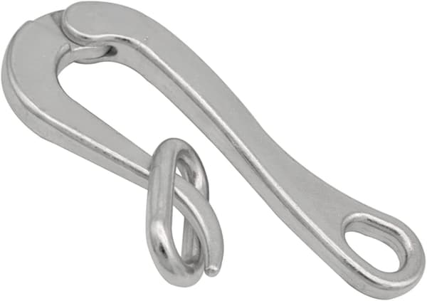 100mm Pelican Hook And Eye W/ Quick Release Link Rustfritt Stål 316 Marine Båt
