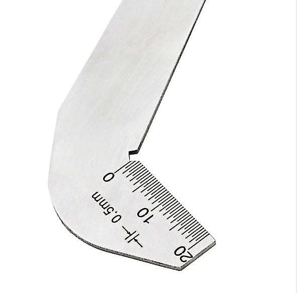 Vinkelmåler Boremålsskabelon Måler Rustfrit Stål Til Vinkelmåling (sølv)(2stk)