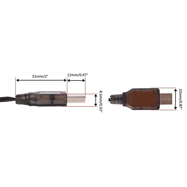 7.4v Sm4p Omvendt Oplader 4-bens Lithium Batteri Usb Omvendt Opladekabel