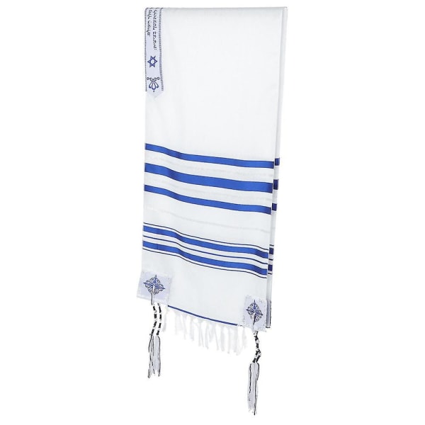 Messiansk böne sjal Tallit böne sjal Religiös böne sjal Tyg för män kvinnor