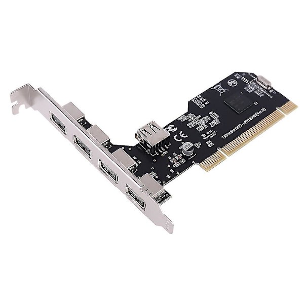 5 Portin USB 2.0 PCI-Hub-ohjainlaajennuskortti 480 Mbps Työpöydän Muunnin NEC720101 Piirisarja Ohjain