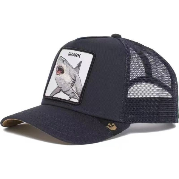 Mesh djurbroderad hatt Snapback Hat Shark shark