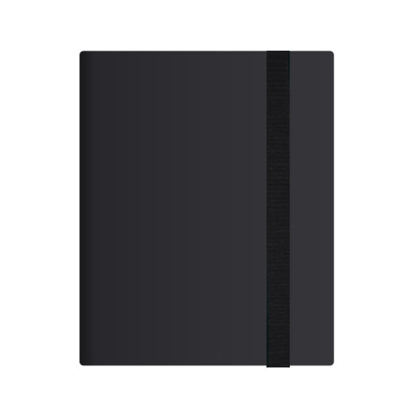 Bestsalecard lagringsbokkortalbummappe, 9 spor, 360 sidelastende lommemappe Black Nine squares