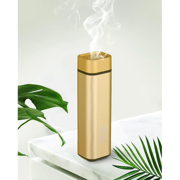 Usb Røkelsebrenner Bærbar Elektrisk Bakhoor Aroma Diffuser - Gull