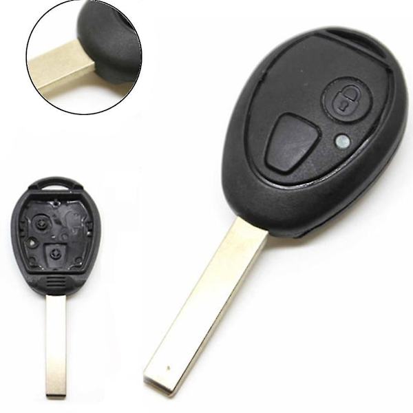 Bil 2 Knapper Fjernkontroll Nøkkel Fob Shell Deksel Etui Tomt Blad For Rover 75 Mg Zt