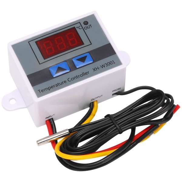 220v Digital LED Temperaturregulator 10a Termostatkontroll Med Switch Digital Display Incubati