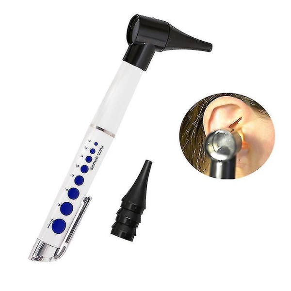 Portable Home Ear Cleaner Universal Medical Diagnostic LED Light Pen Ear Speculum Otoscope